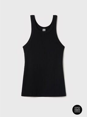 TOTEME Curved Rib Tank in Black
